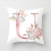 Flower Letter Pillow Soft and Breathable Sofa Car Lumbar Support Office Waist Protection Pillowcase
