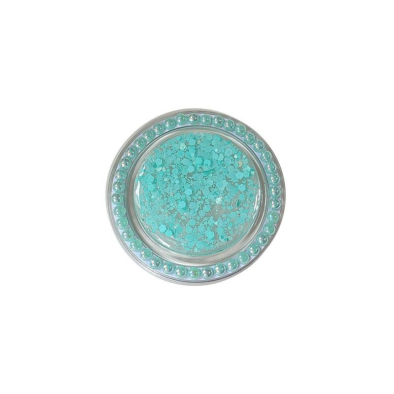 Creative Solid Color Epoxy Pearl Sequin Glitter Mobile Phone Airbag Holder Magnetic Desktop Support Lazy Ring