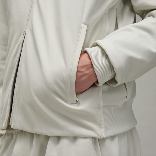 Y-3 Solid Color Stand Collar Zipper Drop Shoulder Long Sleeve Jacket Men Jackets Track-Gray IX0390