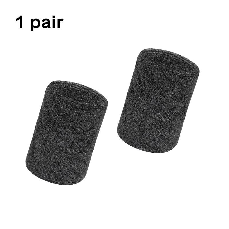 1 Pair Cotton Elastic Wristband Support Basketball Wrist Brace Wraps Men Kids Gym Fitness Powerlifting Tennis Sweat Absorption 1