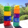 Children Foldable Stacking Cups Early Education Puzzle Toy Hand Speed Competition Brain Training Activity Featuring Numbers Letters Shapes