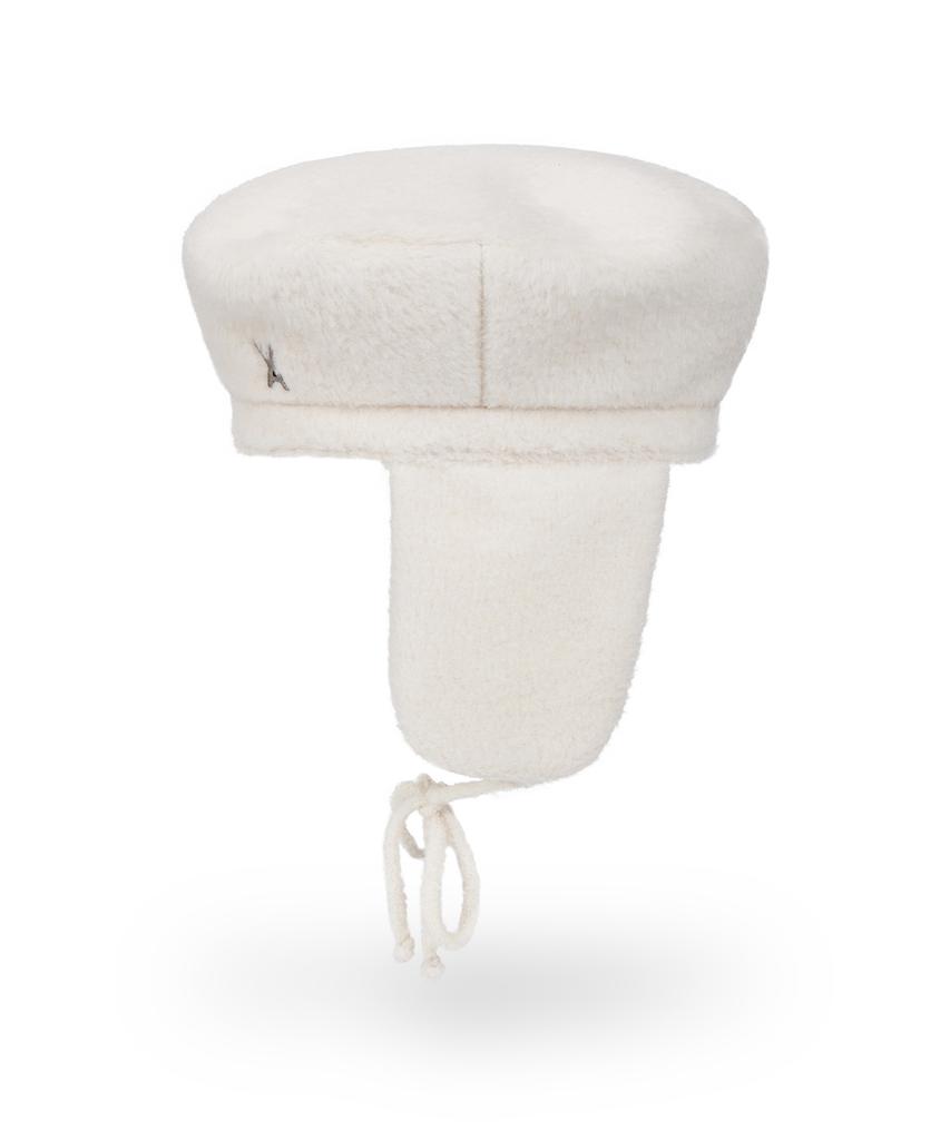 Bajal Va Studded Fly Wool Beret Ivory