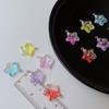 Five-Pointed Star Resin Pendants Tags for DIY Jewelry Making Keychain Crafts