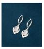925 Sterling Silver Angel Teardrop Earrings for Women, High-End Niche Light Luxury with Cat's Eye Stone.