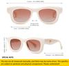 Sheen Kelly Polarized Retro Oval Sunglasses for Men and Vintage Trend Multicolor Chunky Frame Decorative Glasses Women, Eyewear,