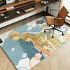 Anime H-Honey and C-Clover Floor Mat Soft Flannel Floor Mat Suitable for Entryways, Living Rooms, Bedrooms, and Bathrooms