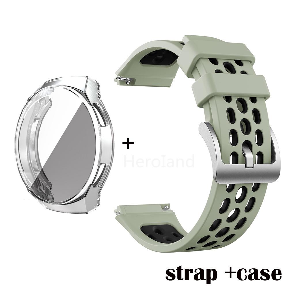 Soft Silicone Watchband For Huawei Watch GT 2e Strap Wriststrap for Huawei Watch gt 2e Bracelet Smart Wristband Protector case