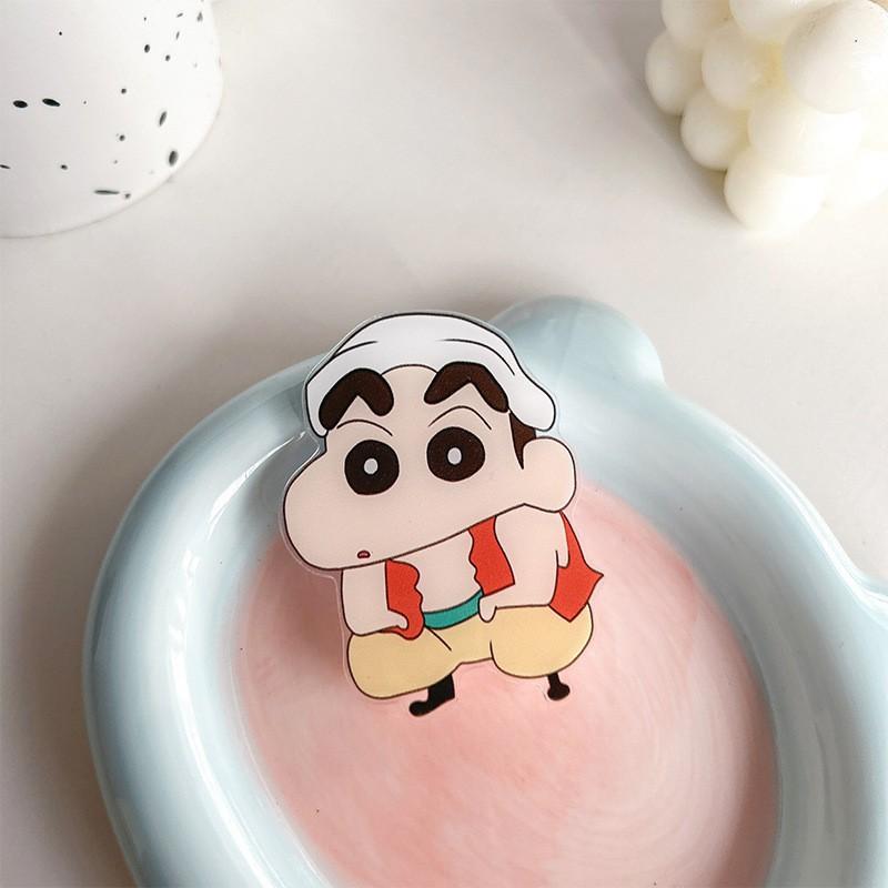 

Cartoon Japanese Shin Chan Cute Adhesive Phone Airbag Stand Desktop TV Show Scalable Santa Claus Cookies