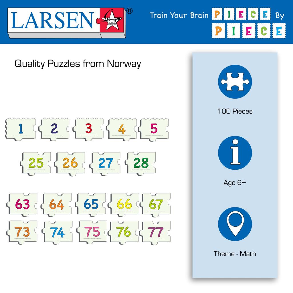 Larsen AR10 (-) Numbers 1 to 100" Puzzle
