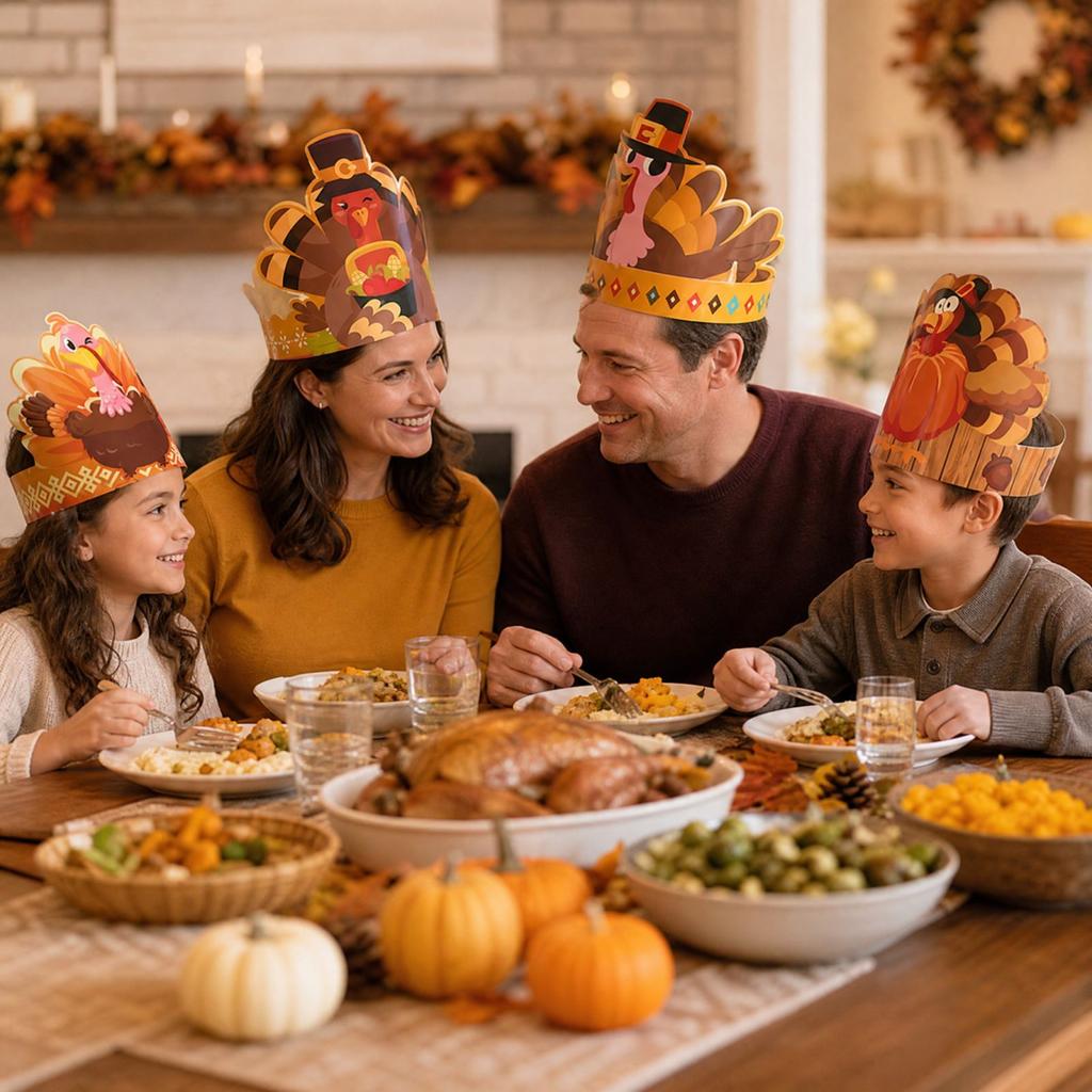 Funny Thanksgiving Party Hats for Holiday Themed Party Decorations