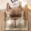 Women's Spring and Summer Sexy Thin Style Gather Together The Auxiliary Milk No Trace Comfortable Adjusted Underwear