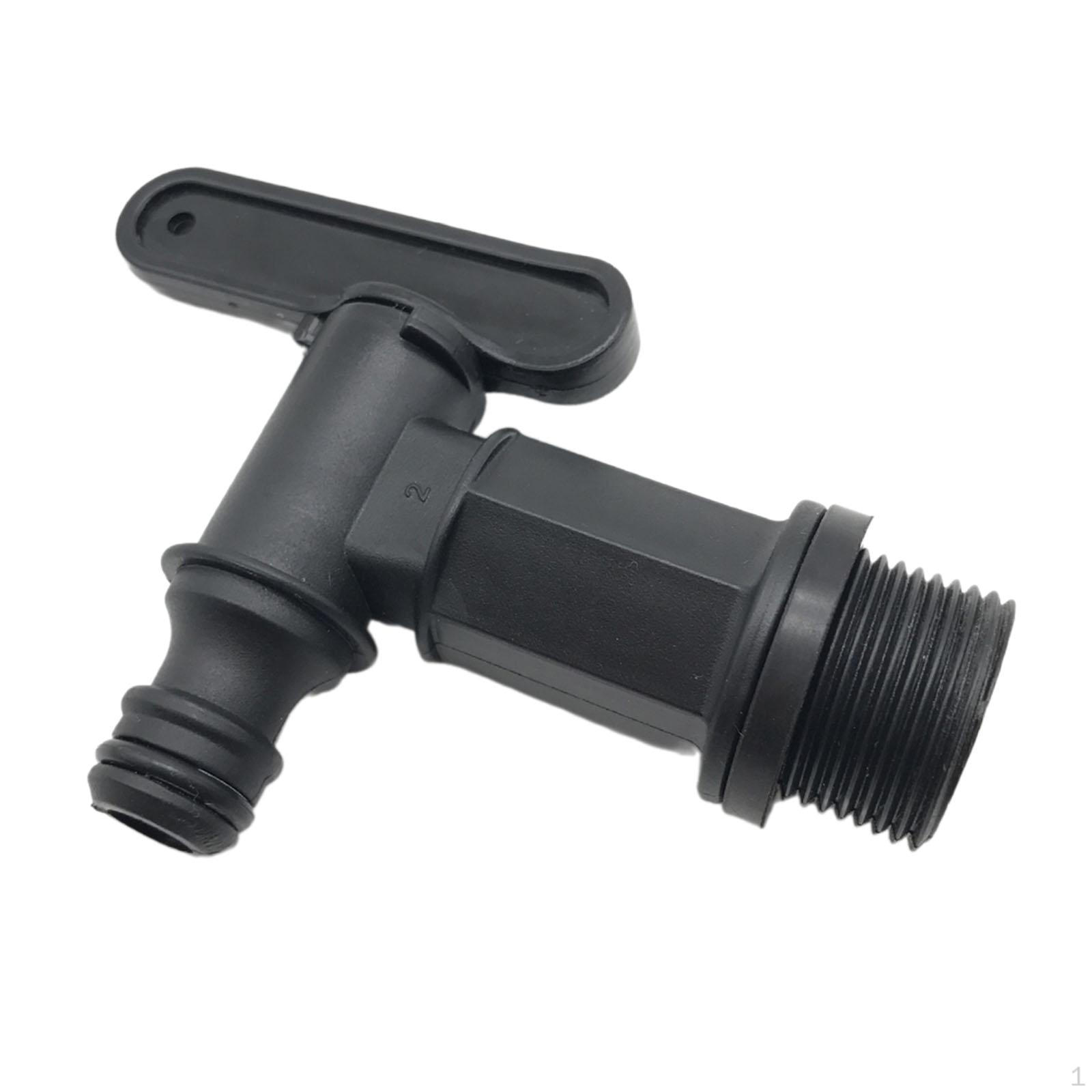 

Кран для воды, черный практичный сменный садовый инвентарь, адаптер для резервуара для хранения под дождем Nozzle and Buckle