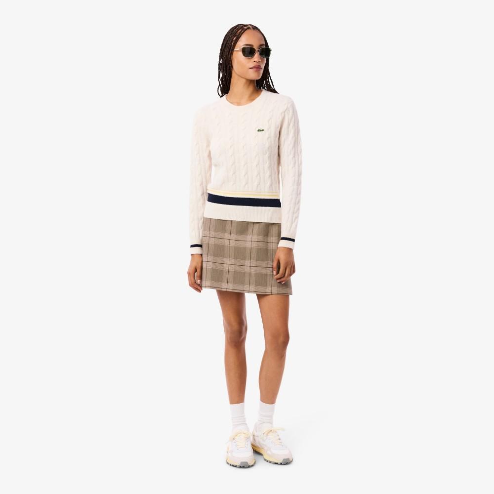 Lacoste Women's Check Mini Skirt JF5607-55NAIM
