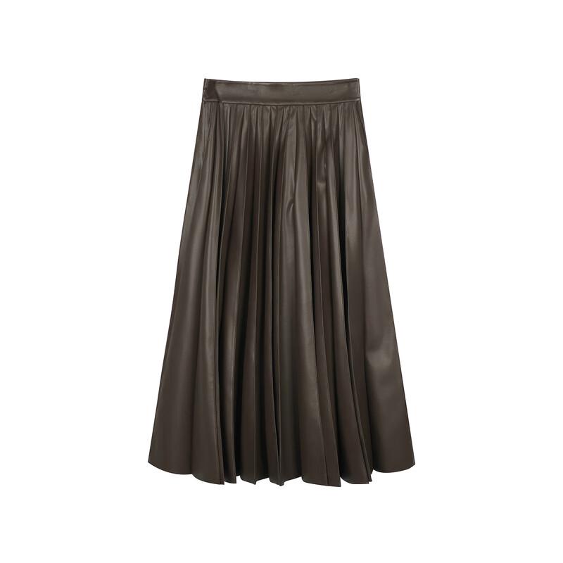 LESS 2024 Autumn Loose A-Line Long Skirt