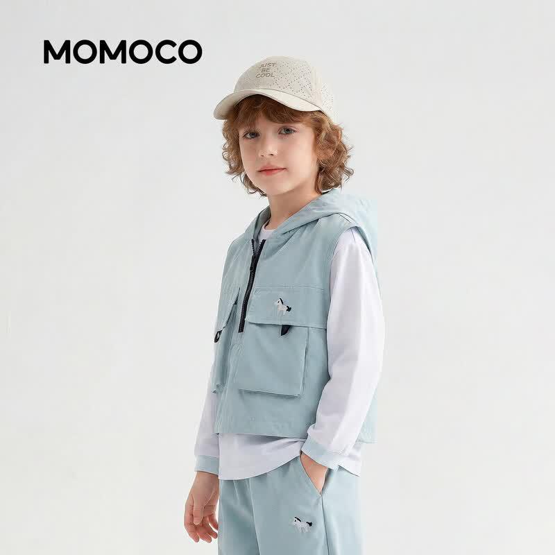 MOMOCO Boys' Stylish Three-Piece Spring/Autumn Set