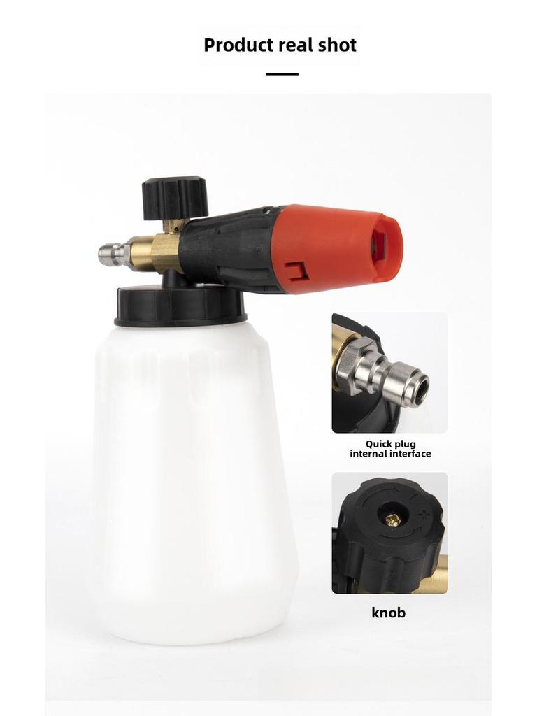 High-Pressure Foam Cannon for Car Wash - Snow Foam Sprayer Gun Accessories