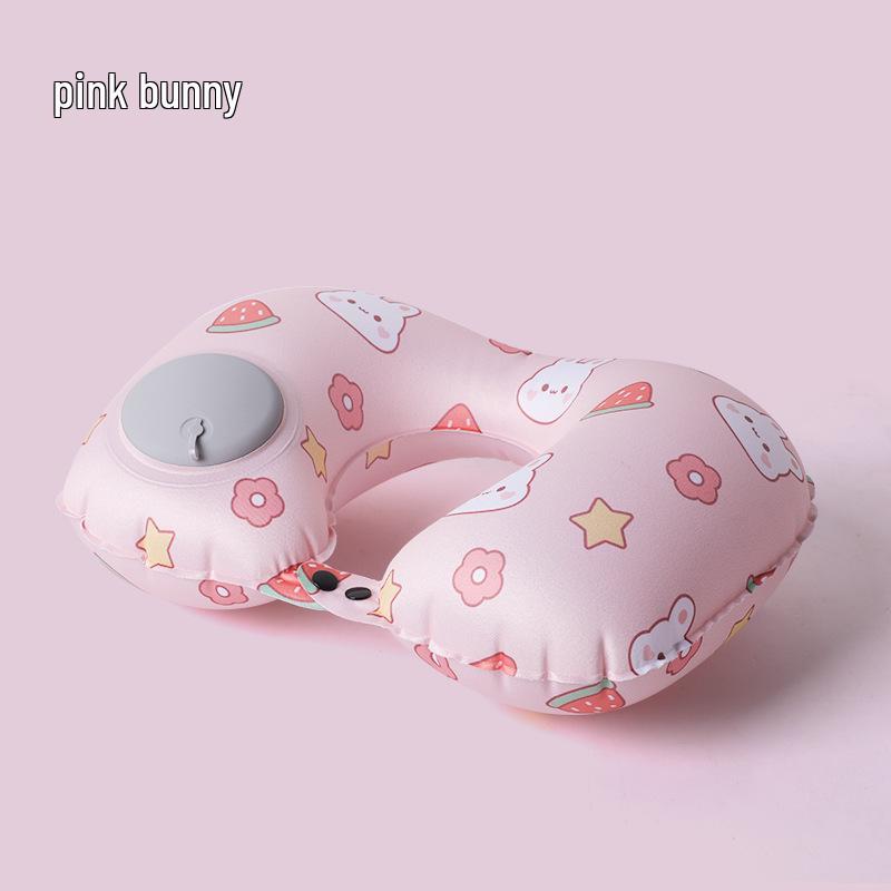 Nadmuchiwana poduszka pod szyję w kształcie litery U do podróży na świeżym powietrzu