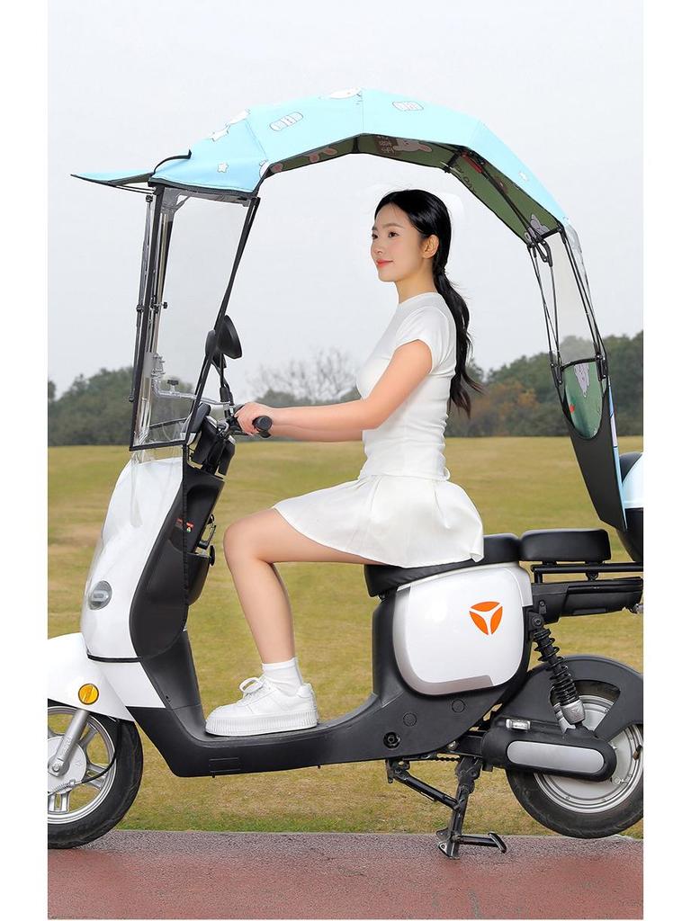 Rozkładana markiza i osłona przeciwdeszczowa do motocykli i trójkołowców.