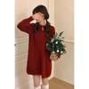 Soft & Cozy Knit Dress: 2026 Autumn/Winter Slimming Mid-Length Woolen Base Layer for Petite Women
