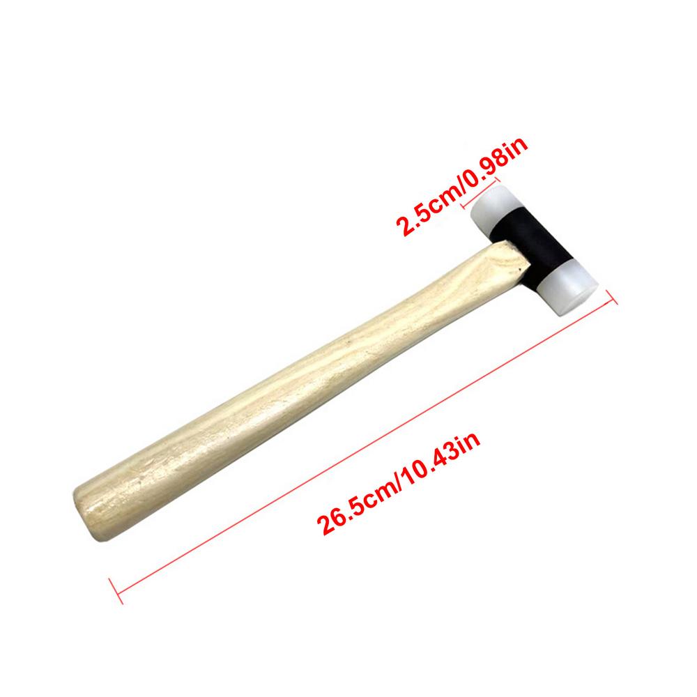 Car Body Dent Repair Hammer Dent Remover Tool Car Dent Repair Hammer Car Dent Removal Wood Handle Nylon Head Multifunctional