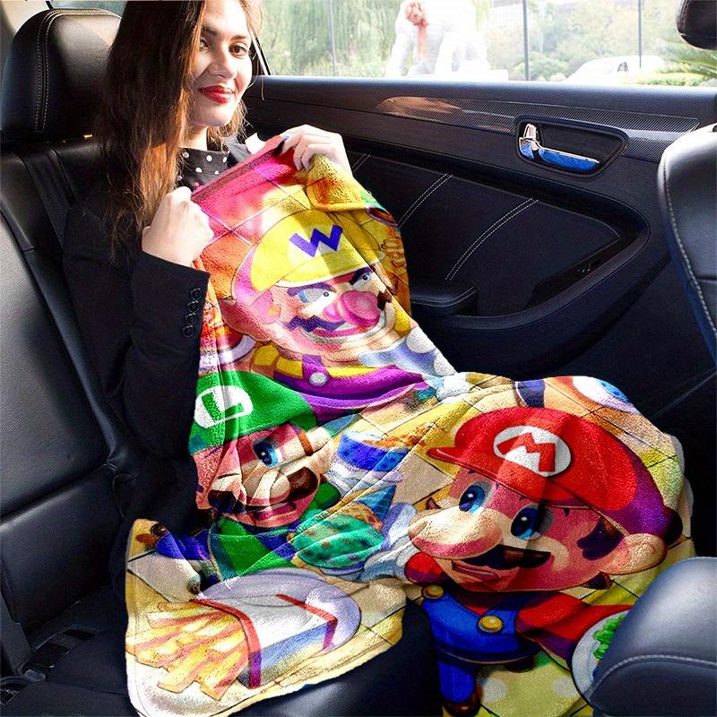 1pcSuper Mario Bros. Plush Blanket - Soft and Comfortable for All Seasons, Perfect Gift IdeaB06053m