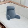 Reading Pillow for Sitting in Bed Breathable Watching TV Resting Light Gray