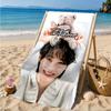 Custom Name K-pop stray Smile Beach Towel Microfiber Beach Towel, Lightweight and Quick-Dry, for Summer Travel, Swimming Pool Gift