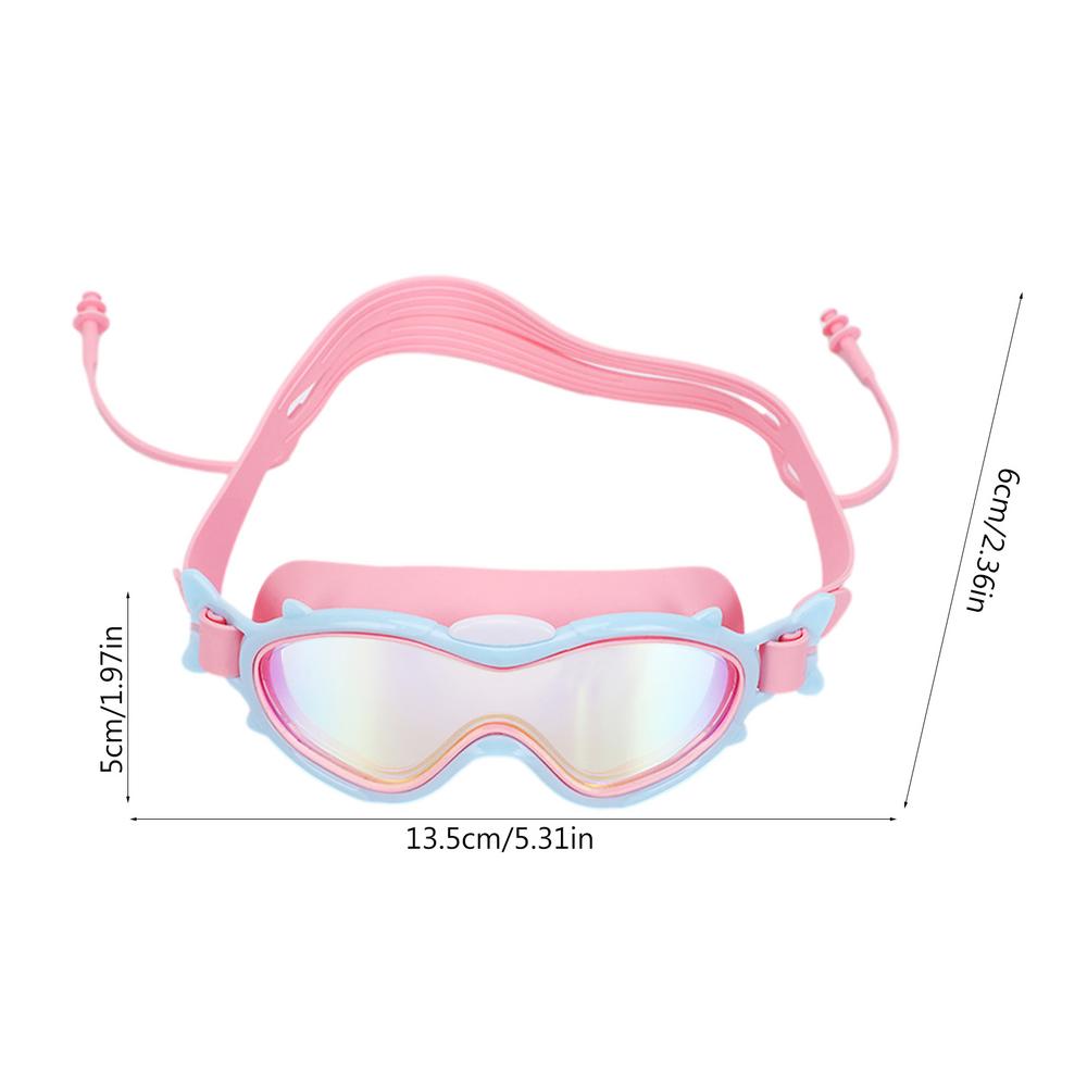 New Waterproof Children's Swimming Goggles Cartoon Heart Shape UV Fogging Proof Swim Training Glasses For Children Kids Gifts