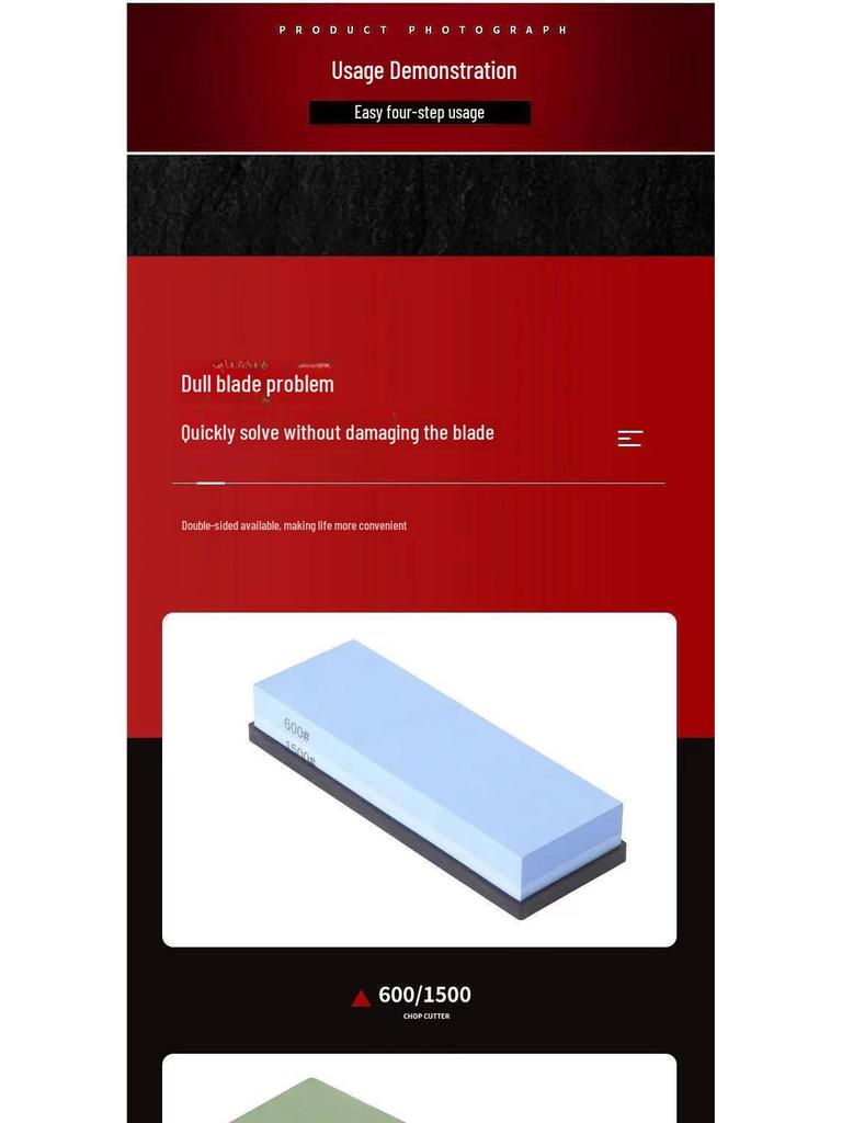 10.000 Körnung Weißer Korund Schärfstein für Natürliche Küchenmesser