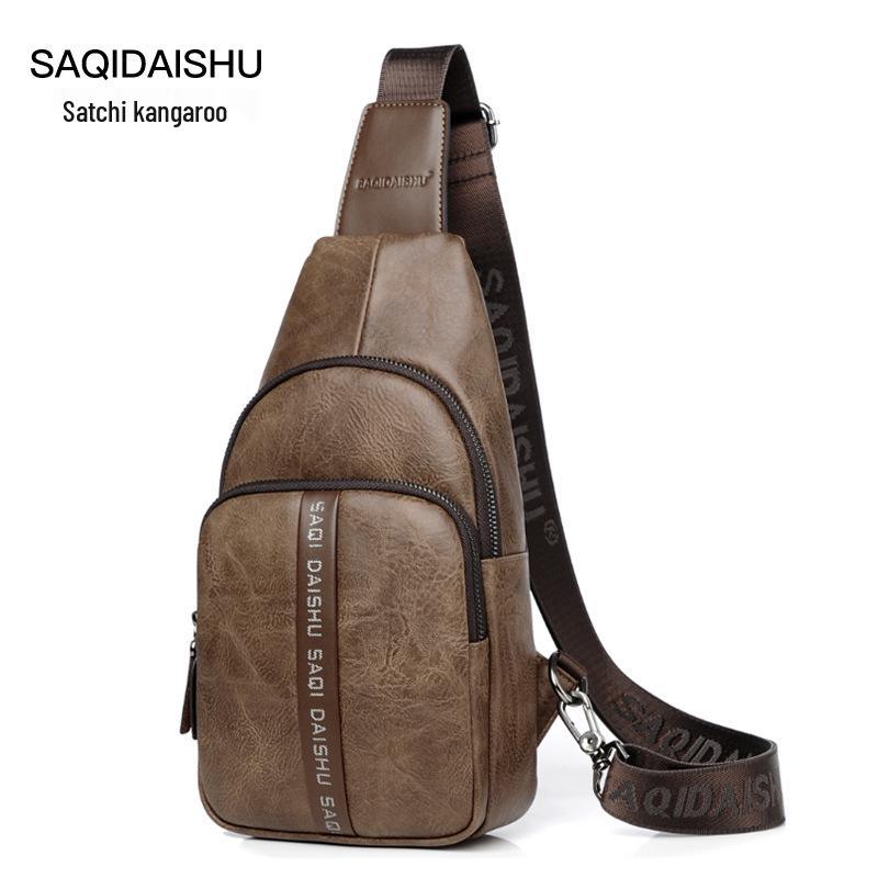 

Satchi Kangaroo Men s Retro Crossbody Messenger Bag for Casual, Business, and Travel Uses