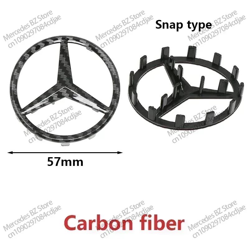 52/57mm ABS Auto Lenkrad Emblem mit Stiften Abdeckung für Mercedes Benz AMG A63 W166 W212 W213 W246 W176 W177 W205 C180 C63 W167