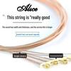 Alice AW436 Phosphor Bronze Folk Acoustic Guitar Strings - Coated, Anti-rust, Complete Set with Accessories