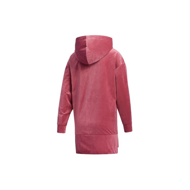 Adidas Originals Buchstaben Logo Kapuzenpullover Lässiges Langarm-Sweatshirt Damen Sweatshirt Rose GV2925