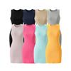2026 Ins Style Sleeveless Bodycon Mini Dress Women Slim Fit Round Neck Tank