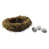 4Pcs 4.7" Birds Nest Artificial Bird Nest Decor House Decoration Birds Nest Fern  Party