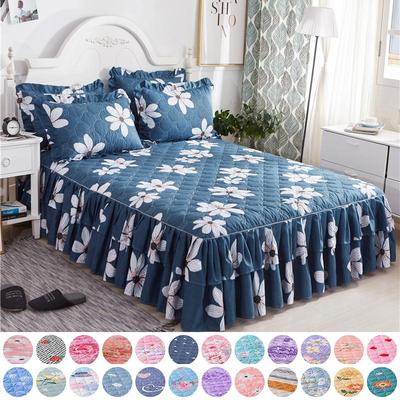 Thickened Floral Bed Skirt