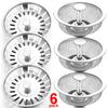 Kitchen Sink Sewer Strainer Basin Drain Stopper Stainless Steel Mesh Filter Waste Hole with Handle Stopper Basket Screen Hole