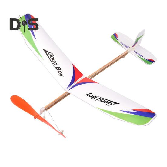 Gummibandbetriebenes Flugzeugmodell für Kinder, pädagogisches Wurfsegelflugzeug, Kleinkinder, Jungen und Mädchen, Outdoor-Flugzeugspielzeug