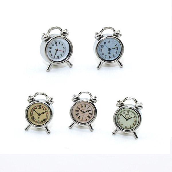 1:12 Domeček pro panenky děti miniaturní model potravinové scény s doplňky do domečku pro panenky mini budík