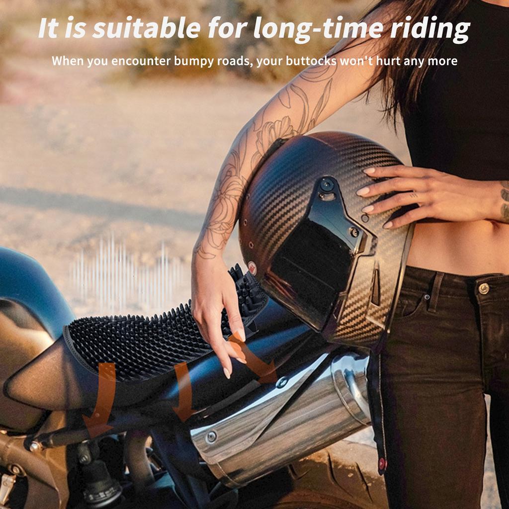 Motorcycle Silicon Seat Cushion,Ergonomic Cushion ,Pressure Relief Ride for Riding To Relieve