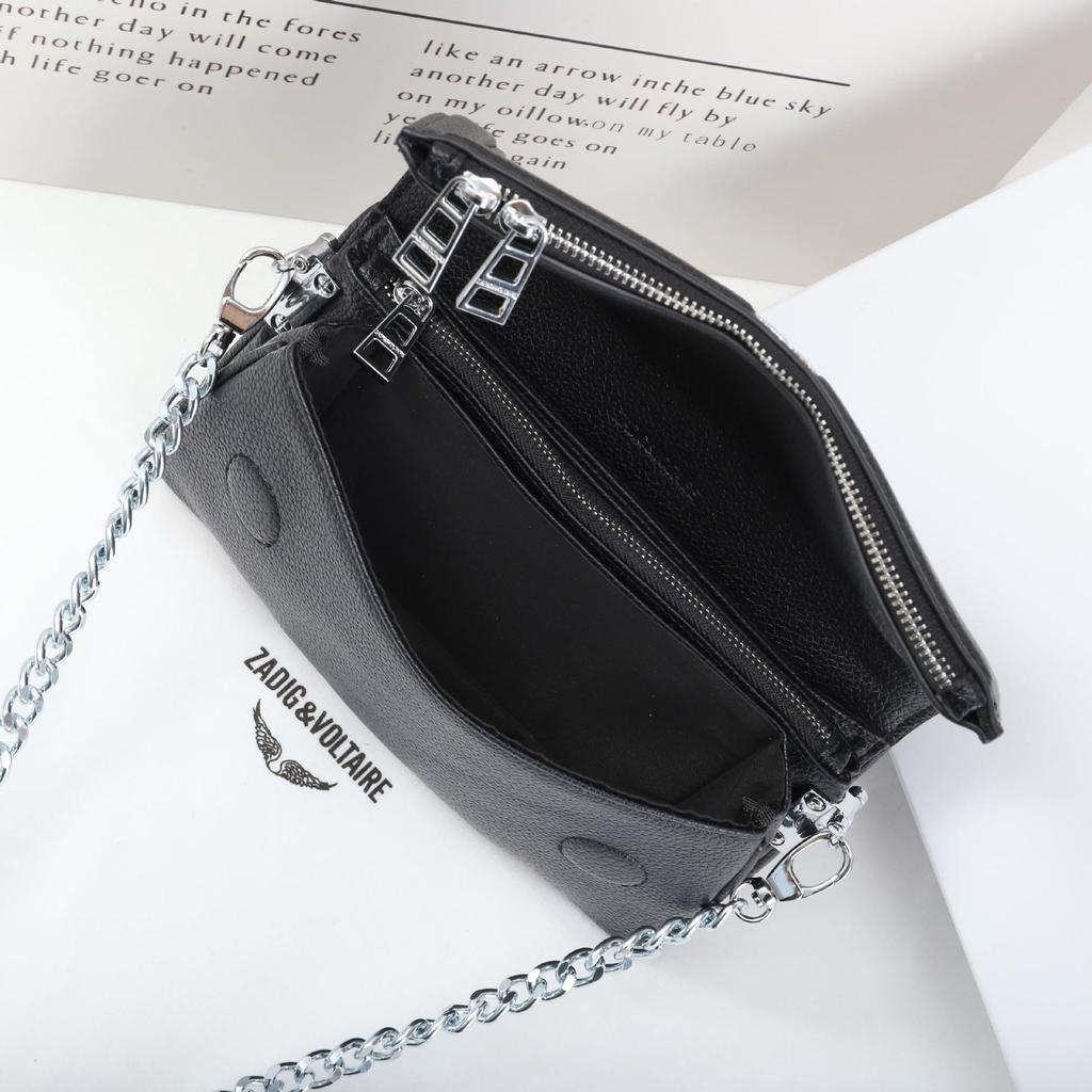 2025ZV Vielseitige Mini-Umhängetasche für Damen – Modische kleine Kettentasche mit mehreren Fächern