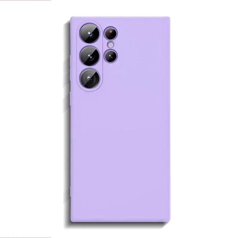 Liquid Silicone Phone Case For Samsung Galaxy S26 Ultra S2 S24 S23 Plus S 26 Ultra Cases ShockProof Soft Back Cover Accessories