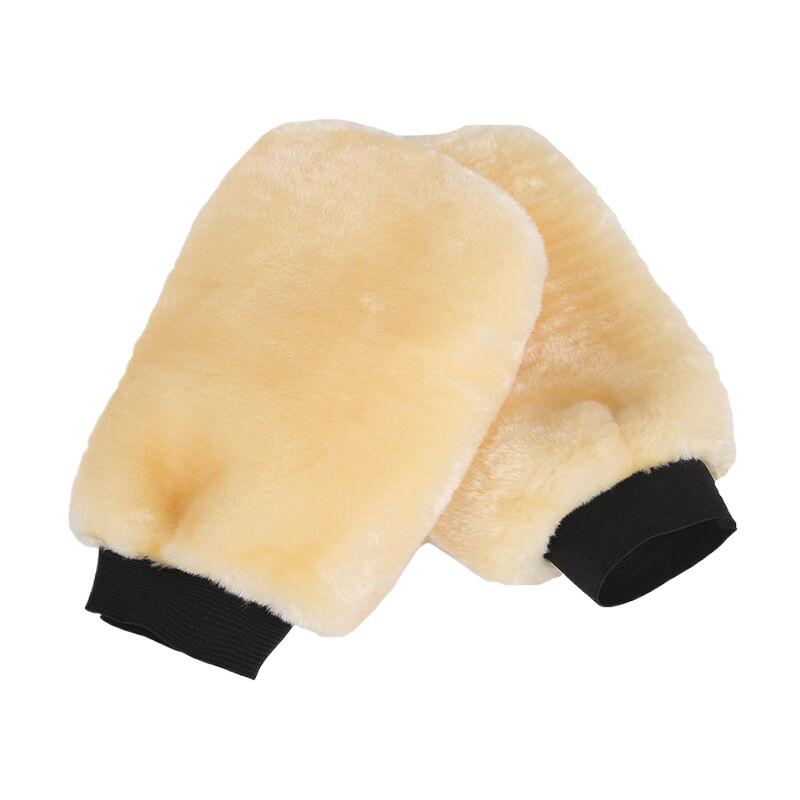 Microfiber Car Wash Mitt No Scratch Soft Fluffy Plush High Foam Absorbent Glove for SUV Truck Motorcycle Washing