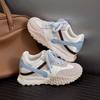Women's spring new thick-soled versatile color matching shows height dad shoes ballet sneakers women
