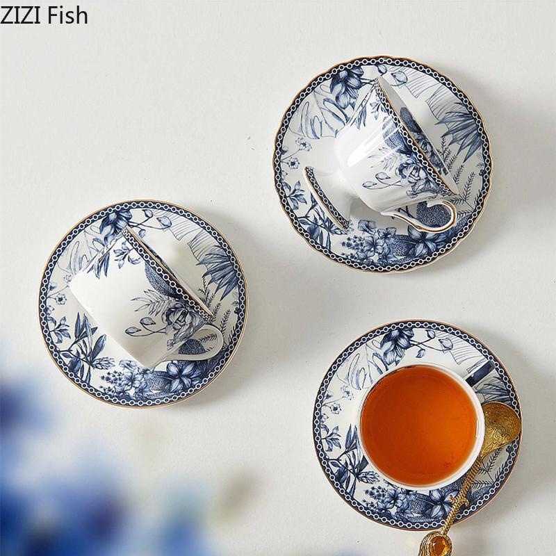 Simple Coffee Cup Ceramic Mug and Teapot Creative Office Afternoon Tea Latte Milk Coffee Cup Set British Home Beverage Gift