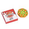 6Pcs/set Cute Creative Design Pizza Eraser for Kids Boy Girl Kawaii Pencil Stationery Eraser Mini Portable Eraser Back To School