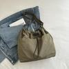Niliv Canvas Tote Bag, Large Capacity Shoulder Bag, A4 Size, for Men and Women, Solid Color, with Magnetic Closure, Perfect for Commuting, School, or