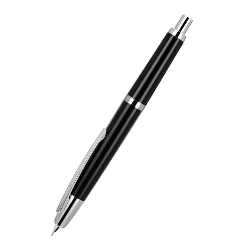 Penna stilografica JINHAO 20 a pressione liscia, retrattile, pennino EF F, nera trasparente, con converter, forniture scolastiche e per ufficio