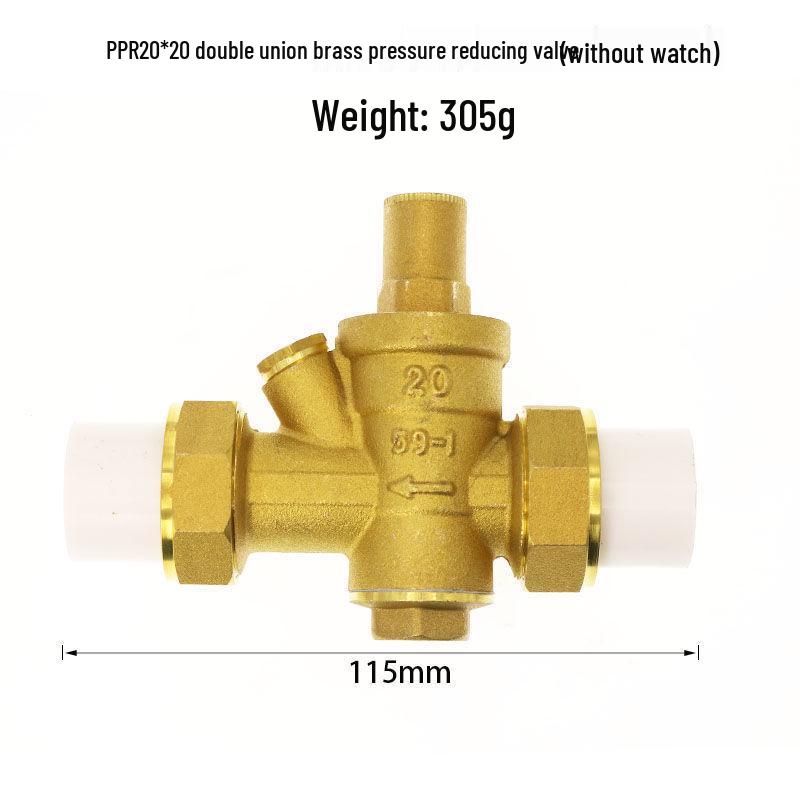 DN15 Adjustable 4-Point Household Water Pressure Reducing Valve for Heaters & Purifiers, 65-25 Pressure Range