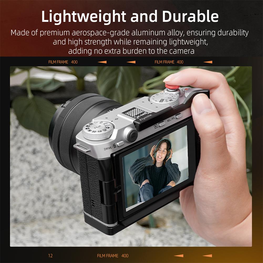 Thumb Grip Hot Shoe Cover Camera Thumb Rest Aluminum Alloy Metal Thumb Up Grip for Fujifilm X-M5 Camera